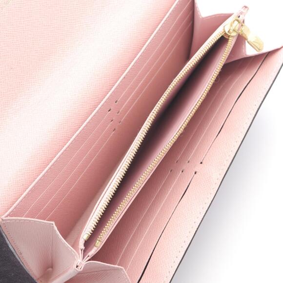 Louis Vuitton Sarah Portefeuille Wallet Ebene Brown Rose Pink Ballerine - Picture 3 of 10
